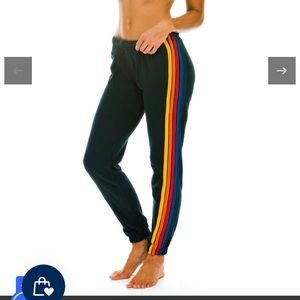 NWT WOMEN'S 5 STRIPE SWEATPANTS - CHARCOAL